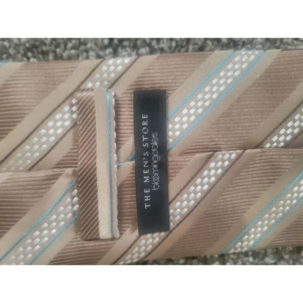Tan Patterned Silk Tie The Men's Store At Bloomingdale's